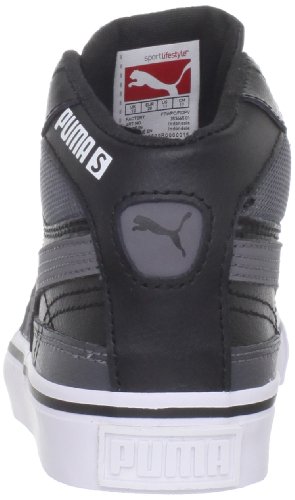Puma Maeko S Mid Sneaker (Little Kid/Big Kid),Black/Steel Grey/Dark Shadow,1 M US Little Kid3