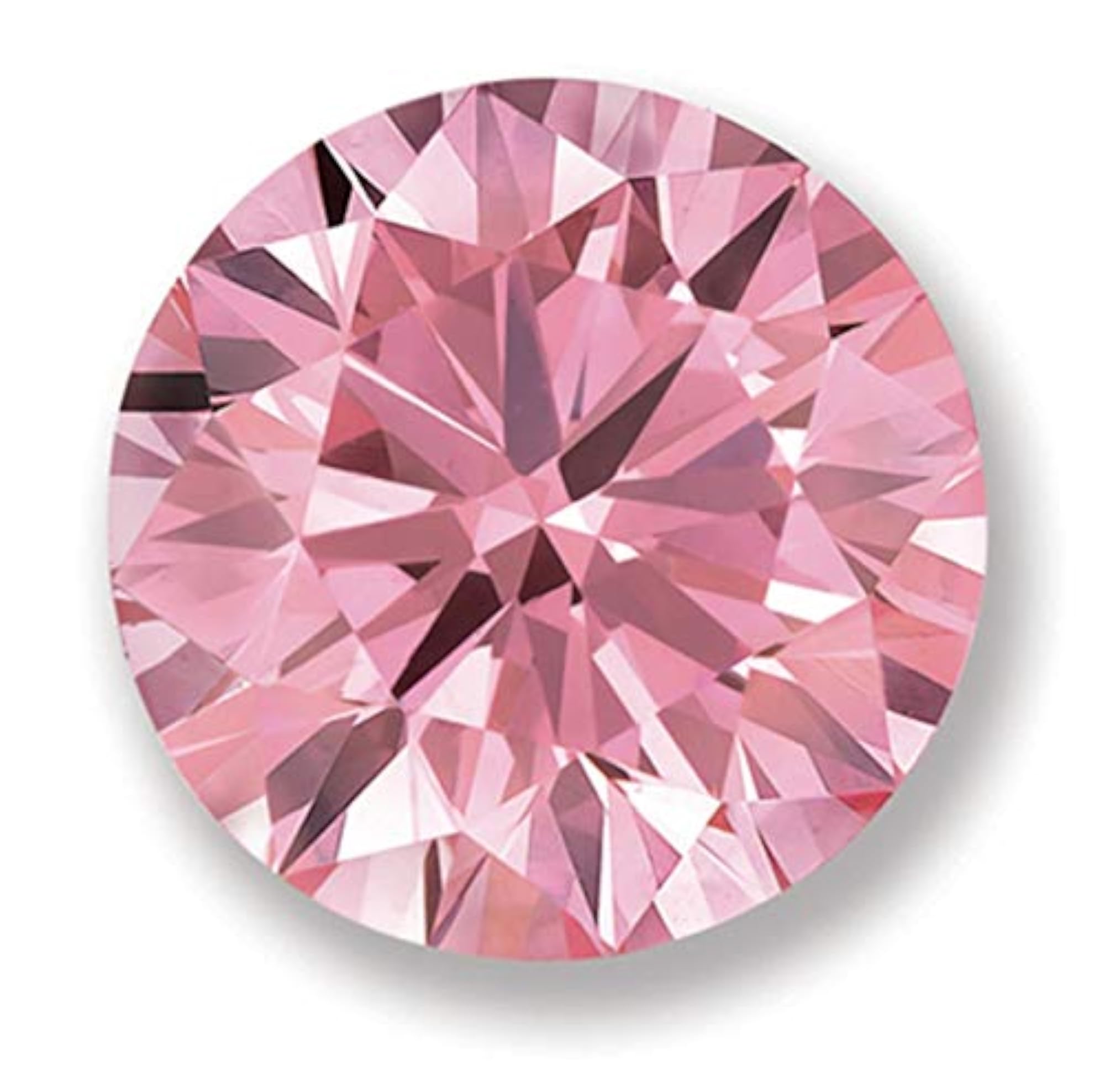 Natural Pink Cubic Zircon Gemstone, 5.00 ct