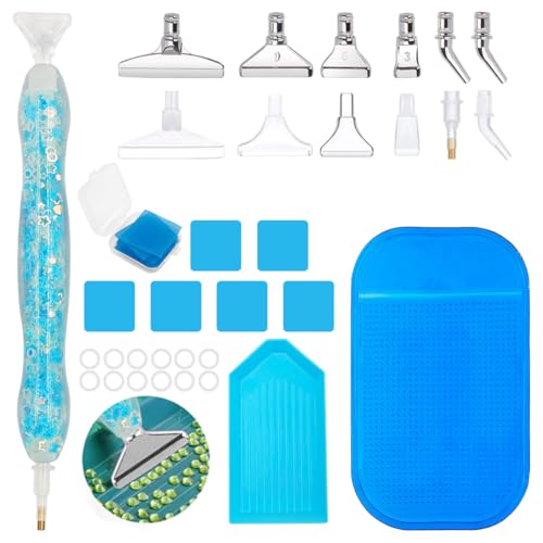 SENHAI 35 Pcs Diamond Art Paintings Pen Kits, 5D Diamond Art Paintings Accessories Tools Stainless & Plastic Tips Diamond Art Pens for DIY Painting Crafts Nail Art