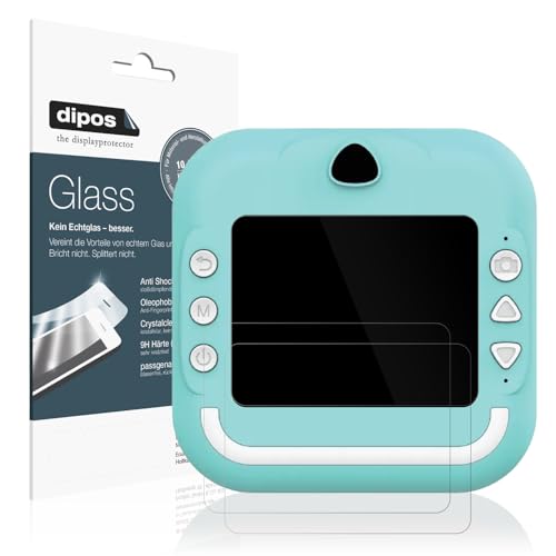 dipos I 2x Screen Protector compatible with Zounin Q5 Kinder Sofortbild-Kamera Flexible Glass 9H Display Protection