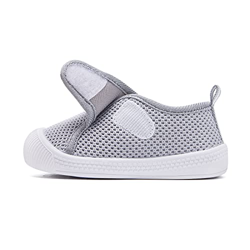 Bmcitybm W21SS505-GREY-130-N2 Baby Boy Girl Shoes Infant First Walker Shoes Breathable Walking Shoes Lightweight Non-Slip Sneakers 6 9 12 18 24 Months Gray Size 12-18 Months Infant thumb #3