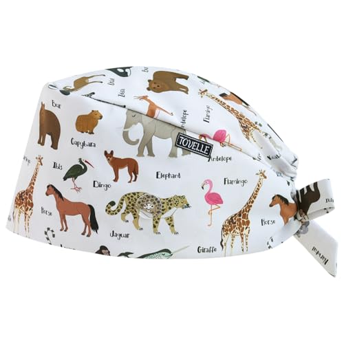 Image of Scrub Caps for Men and Women with Buttons, Classic Surgical Caps