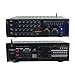 Pyle Dual Channel Bluetooth Mixing Amplifier - 2000W Rack Mount Karaoke Sound Mixer Audio Home Stereo Receiver Box System w/ RCA, USB, AUX - For Speaker, PA, Home Theater, Studio/Stage - PMXAKB2000