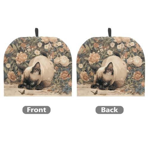 Image of Retro Flower Tea Cosy for Teapot Washable Ragdoll Tea Pot Cozy for Keeping Warm,Reusable Scratch Proof Kettle Cover for Breakfast Warmer