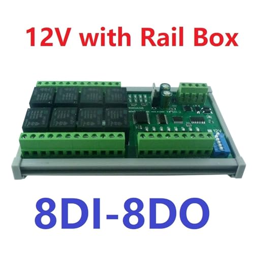 Extension PLC Relais RS485 Modbus RTU 12V Élimine Interférences Isolation DI-DO Rail DIN