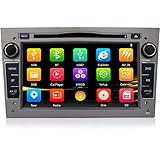 Xgotogo 7 Zoll 2 Din Autoradio mit Navi, Radio unterstützt Lenkradsteuerung Autoradio Bluetooth Canbus CD DVD SD FM AM RDS RDS DAB+, Radio Für OPEL Für Combo Für Corsa Für Astra Für Zafira--Grau