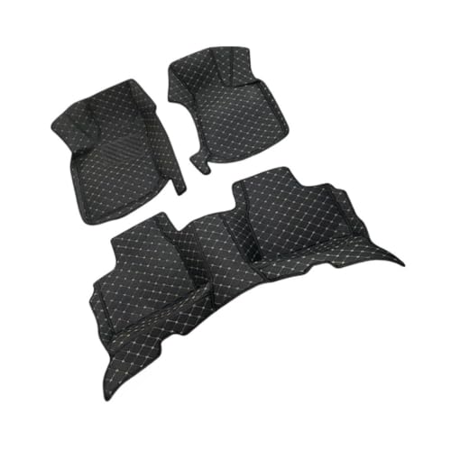 Tapis de voiture pour Sail 2005-2009 sur mesure en cuir noir et rouge