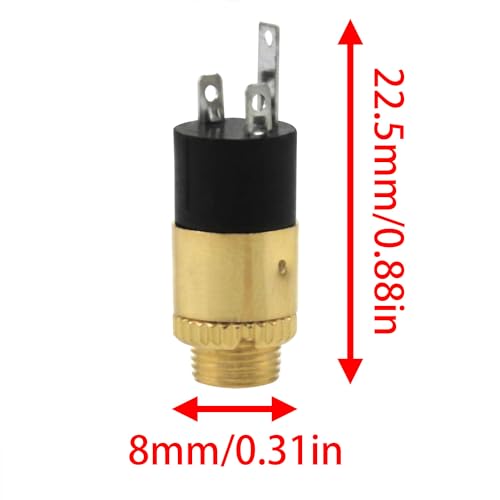 Conector estéreo hembra 3.5mm chapado en oro panel x6 miniatura 4