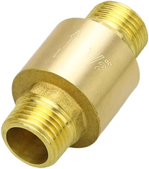 Brass Vertical Check Valve Spring Loaded Water Pipe Fitting(M to M,2")