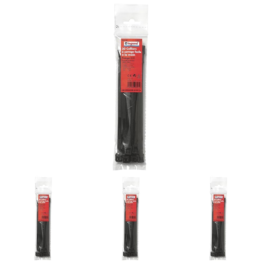 Colliers de serrage Colson noir Legrand 128mm attache câble électricité