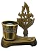 Flame Shaped Brass Electric Memorial Lamp