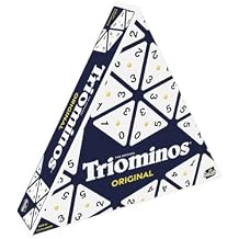 Triominos Original - Strategy and Puzzle Board Game for Families and Children Ages 6 and Up - Triangular Dominoes Game with 3 Sides - A Classic for 50 Years - 2 to 4 Players - 30 min