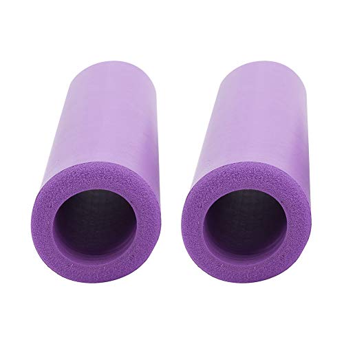 Fauitay 1 par de fundas de agarre de silicona, antideslizantes, a prueba de golpes, de silicona con tapones finales (morado)