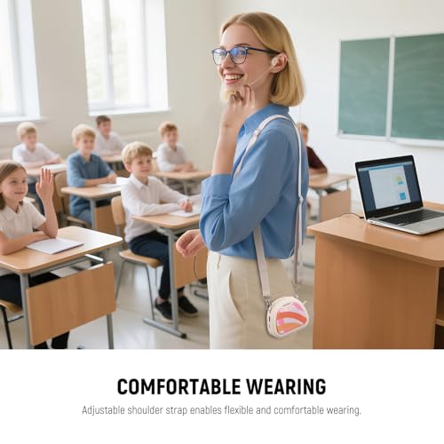 NEEWER VA01 - Amplificador de voz con micrófono de auriculares con cable, altavoz, correa de hombro, salida AUX, amplificador de sonido portátil recargable USB C con micrófono, batería de 14 horas - imagen 2