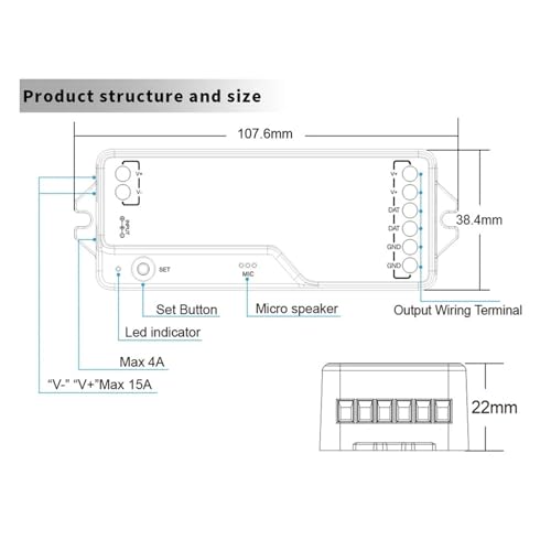 Contrôleur LED synchro pour supprimer scintillement 5050 - 2