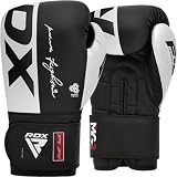 RDX ボクシンググローブ F4シリーズ 【UK 売上No.1ブランド】 パンチンググローブ スパーリング マジックテープ キックボクシング トレーニング 練習用 日本正規品(ブラック,12OZ)