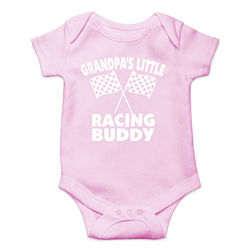 Image of CBTwear Grandpa's Little Racing Buddy - Baby Clothes - Funny Newborn Bodysuit Outfits for Boys and Girls