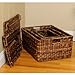 BIRDROCK HOME Abaca Nesting Baskets Set of 3 - Handwoven Storage Baskets w/Handles - Box Organizer for Household, Towels, Clothes, Nursery, Toys | Ideal Use in Living Room, Office, Kitchen & Bathroom
