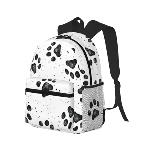 BREAUX Dog Paw Pattern Print Lightweight And Comfortable Duffel Bag, Casual Daypack, Multipurpose Backpack2