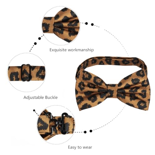 Image of Alizeal Mens Paisley Adjustable Bow Tie Set