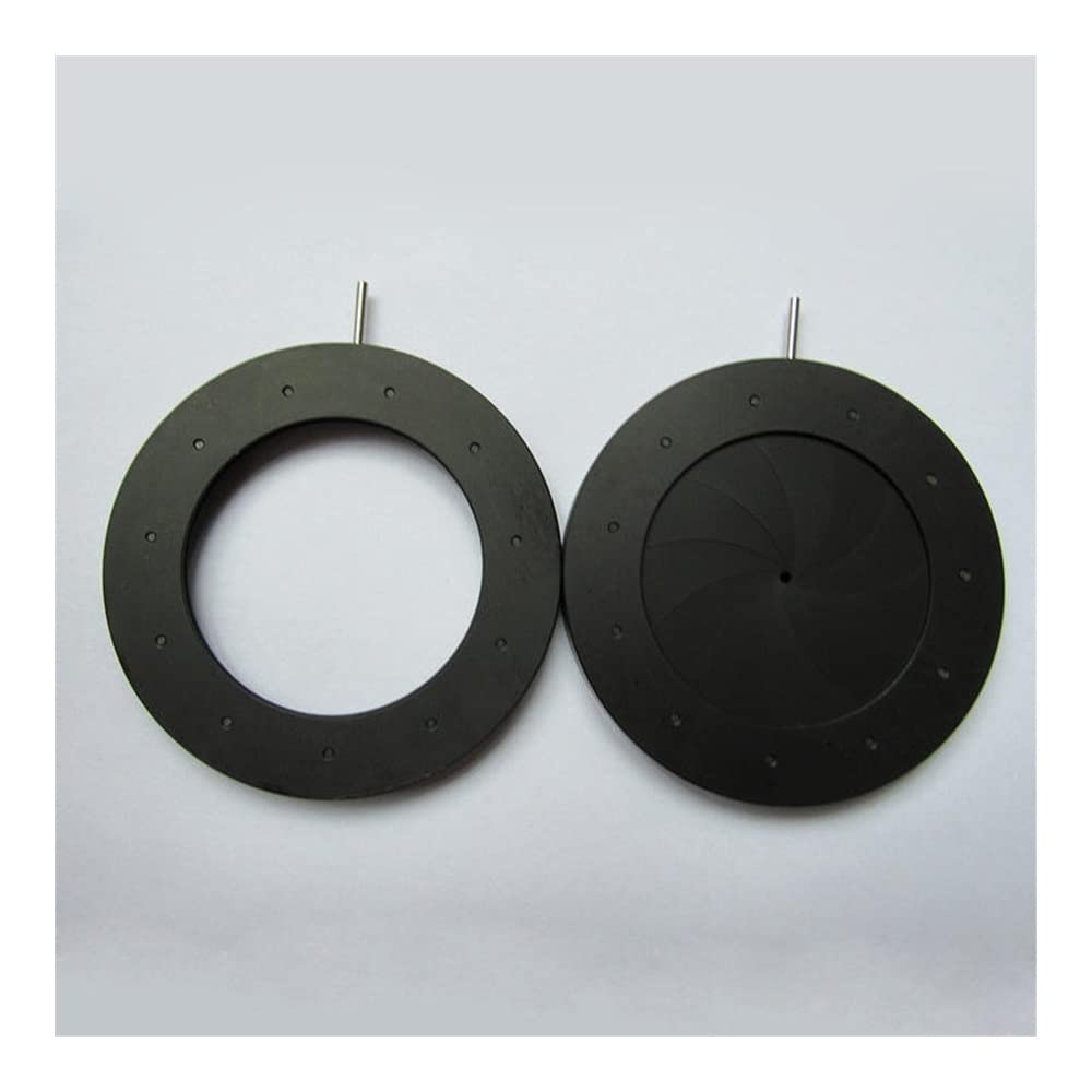TYZK Accessori per microscopi 1 PZ 2-50mm Zoom Ottico Diaframma Iris Regolabile Apertura Condensatore Fotocamera Digitale Microscopio Adattatore Durata e Prestazioni affidabili