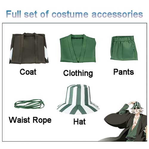JOHLCR Costume Cosplay Anime Bleach Urahara Kisuke...