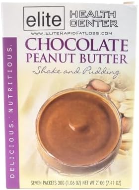 Chocolate Peanut Butter Protein Shake & Pudding Mix, Gluten Free, 15g Protein, 1.06 Ounce (Pack of 7)