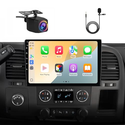 Image of 4Core 64GB Car Radio Stereo for Chevy Chevrolet Silverado Tahoe Equinox GMC Sierra Yukon with CarPlay Android Auto Backup Camera