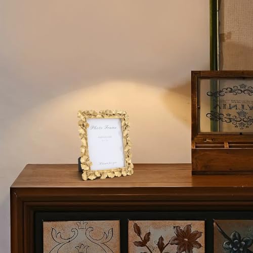 Image of 6x8 Vintage Picture Frames, Picture Frame for Table Top Display and Wall Hanging Home Decor (Gold 02, 6x8 Inch)