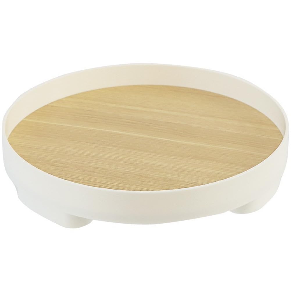 Vjsujehgy Decorative Tray Small Round Tray Home Decorative Bathroom Tray Wooden Decorative Tray