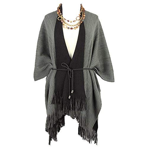 Discoball-scialle da donna, calda, a 2 lati, con