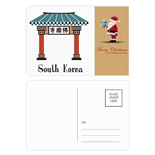Cartes postales Corée du Sud Bulguksa et Père Noël papeterie voyage lot 20