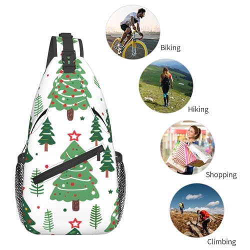 Bolso bandolera verde para mujer y hombre ligero ajustable miniatura 6