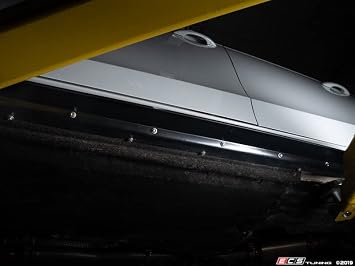ECS Flat Side Skirts (Gloss Black) Compatible with Audi B8/B8.5 A4/S4