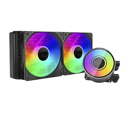 Refroidissement liquide CPU 240 Pro blanc GI-CL240VC silencieux pour socket 1700 et AM4 - 2