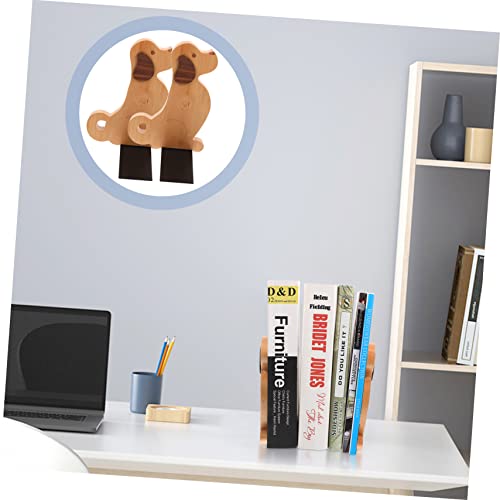 2 Support pour Étagères en Bois Moderne pour Bureau - 5