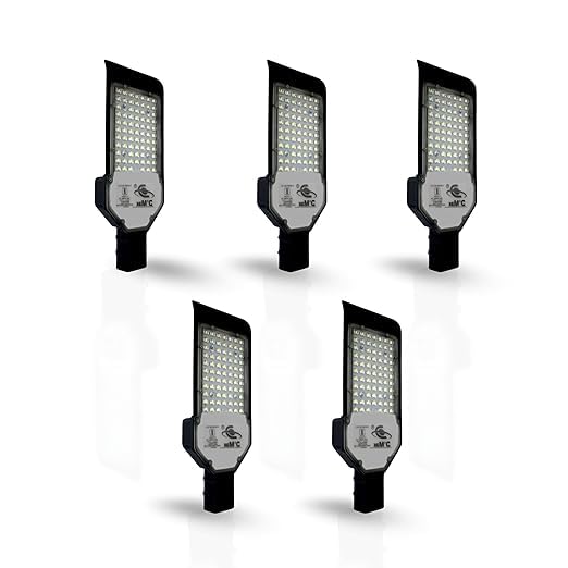 Image of D'Mak LED Street Light White Focus with Lens Waterproof IP65 for Outdoor Purposes (Pack of 5, 100W LED Street Light)