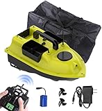 500 m Signalempfang - Bei Signalstörungen beträgt der Fernbedienungsabstand 500 m, und der Köder kann in die dichte Fischschule gebracht werden, ohne dass Sie sich um das Problem des schlechten Fernbedienungsabstands sorgen müssen. Die Batterie ist 7,4 Volt und 12000 Volt mAh, die ca. 2 Stunden ununterbrochen verwendet werden kann! ! !