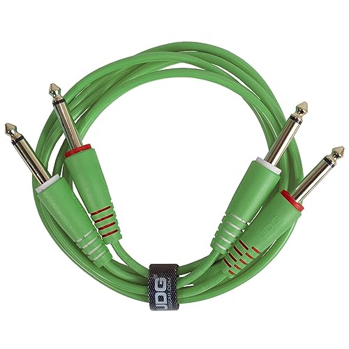 UDG Audio Cable Set 1/4'' Jack - 1/4'' Jack Green Straight 3m