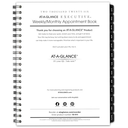 AT-A-GLANCE 2026N EB[N[}X[tB 70-NX81p 8.25C`×11C` LTCY GO[NeBu (709111026)