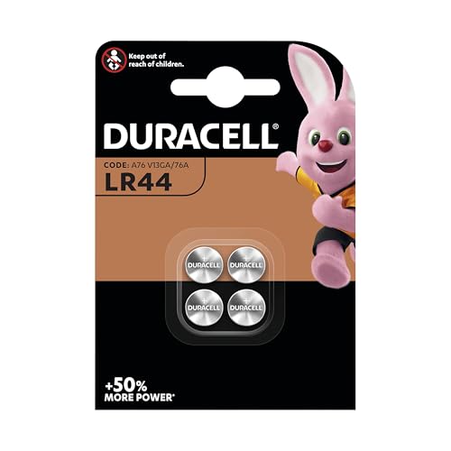 Duracell LR44 Alkaline Coin Batteries, Pack of 4