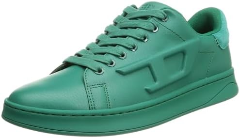 セール　新品　ディーゼル　DIESEL ヌーバック　レザースニーカー　青 S-LEROJI ZIP LOW（MEN）: メタリックレザースニーカー