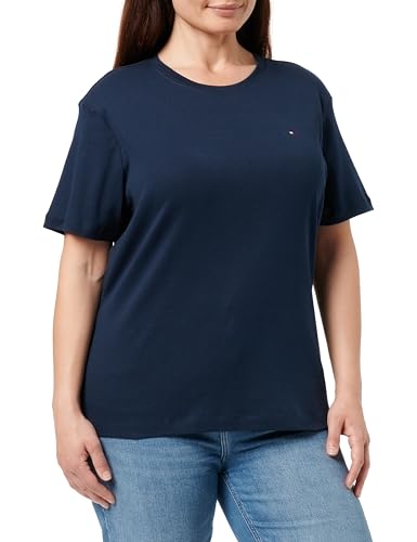 Donna T-Shirt Maniche Corte Slim Cody Scollo Rotondo Blu Dark Night Navy L