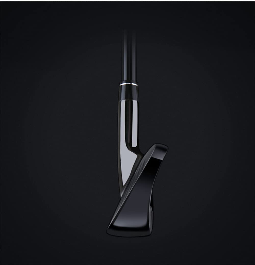Fer de golf pour adulte – Fer de golf gaucher/droitier, noir doré #7 fer de club de golf pour homme et femme