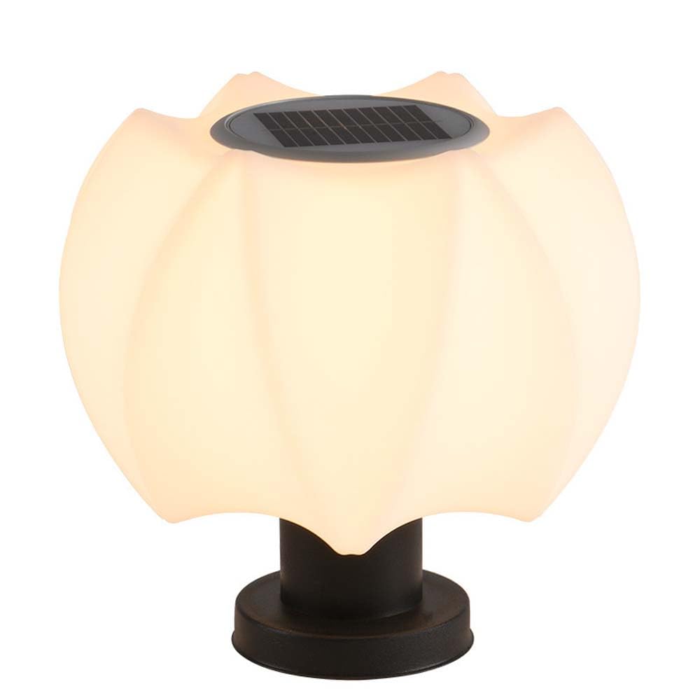 HCIPJQY Modern Solar Pillar Lamp Waterproof Outdoor Column Lights Three Brightness Modes Bright LED Light White Waterproof Post Lantern Lamp Simple Bollard Column Lamp for Garden,Patio