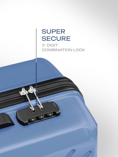 Image of Safari Symphony Set of 2 Trolley Bag Hard Case Polypropylene, 8 Spinner Wheels, 360 Degree Wheeling Carry on Luggage, Travel Bag, Suitcase for Travel, Trolley Bags for Travel, Steel Blue