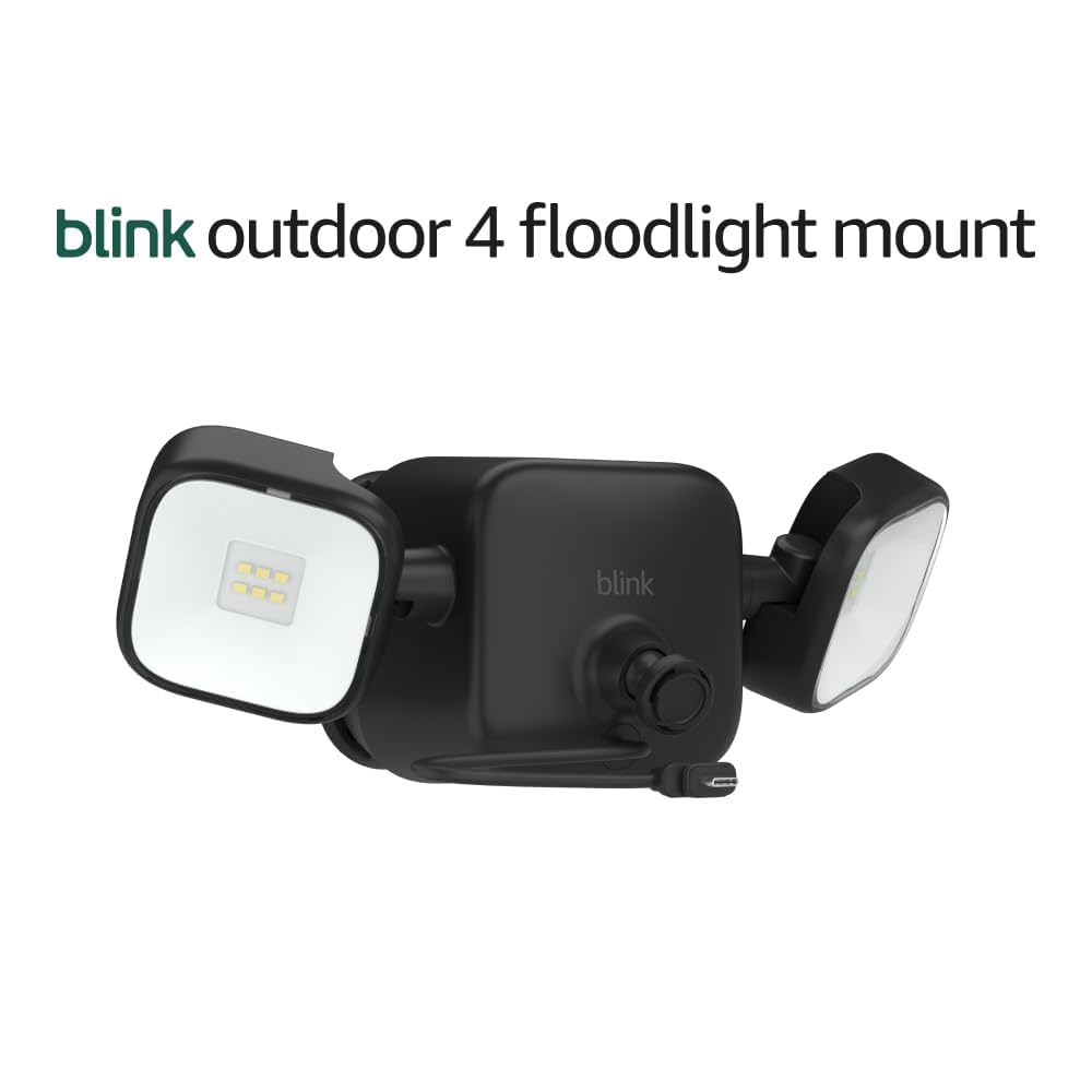 Blink Outdoor 4 Floodlight Mount – Wire-free, 700 lumens, two-year battery life, set up in minutes