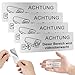 Tapvai 4 Stück Schild Videoüberwachung Schilder,Selbstklebend Aluminium Achtung VideoüBerwachung Schild,85mm×30mm Aluminium Hinweisschild Kamera Überwachung,für Innen und Außenbereich (Weiß)