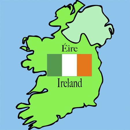 Coque pour 2 prises Irlande impression bilingue haute définition 3dRose