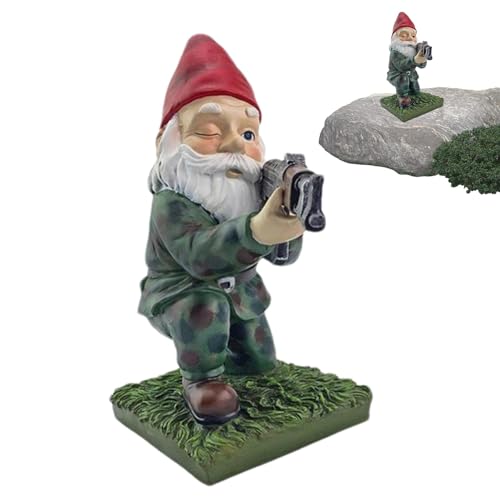 Gartenzwergstatue, Gartenzwergstatue - - -Kampfdekoration aus Kunstharz - Kreatives Zwergen-Dekorationshandwerk für Arbeitszimmer, Garten, Innenhof, Rasen, Schlafzimmer